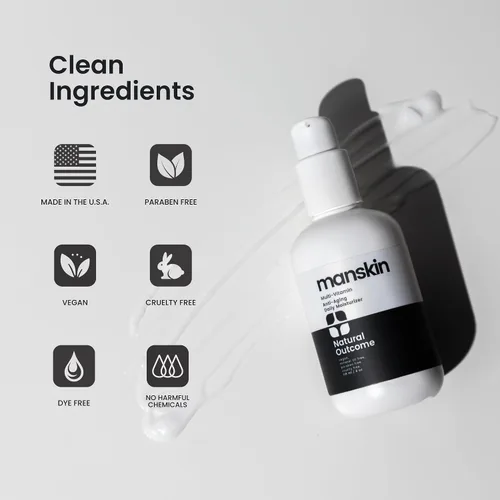 Vista 5 de natural outcome Crema hidratante para hombre Crema hidratante facial para hombre Kit facial diario antienvejecimiento, limpiador, tóner e