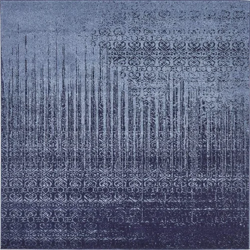 Vista 29 de Unique Loom Del Mar Collection Alfombra de Área - Jennifer (5' 1" x 8' Rectángulo, Gris/Negro)
