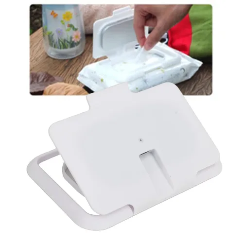Vista 2 de Dispensador de toallitas húmedas para bebés, reutilizable, calentador de toallitas portátil USB compatible con cargador, calentador de toallitas