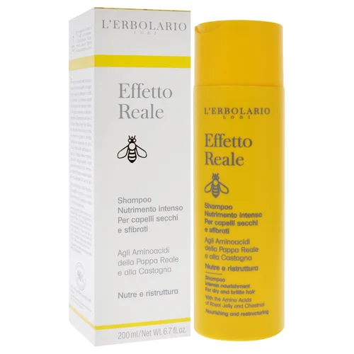 Vista 3 de L 'erbolario Intense Alimentación Champú Effetto Reale – nutrimento Intenso 200 ml para seco y el cabello quebradizo