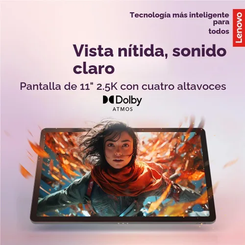 Vista 5 de Lenovo Idea Tab - Tablet para Universidad - Pantalla táctil IPS de 11" 2.5K - 90Hz - MediaTek Dimensity 6300 - 8 GB de memoria - 256 GB