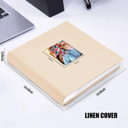 Vista 5 de Aevdor - Álbum de fotos 5x7 con 240 bolsillos y espacio para escribir, álbum de fotos de gran capacidad 5x7 con capacidad para 240 fotos, libro