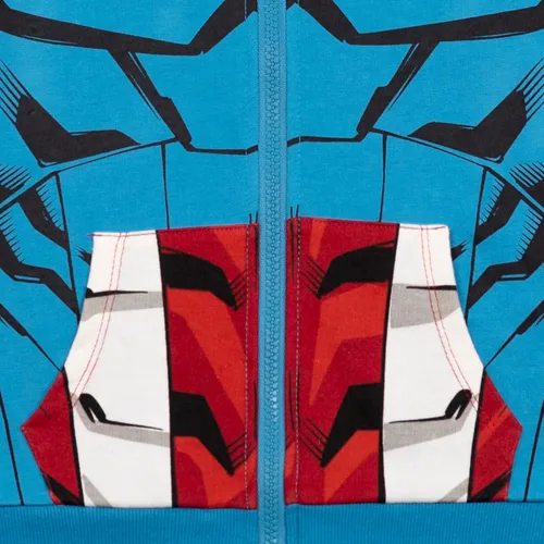 Vista 7 de Marvel Avengers - Sudadera con capucha y cremallera para niños pequeños a niños grandes (2T - 18-20)