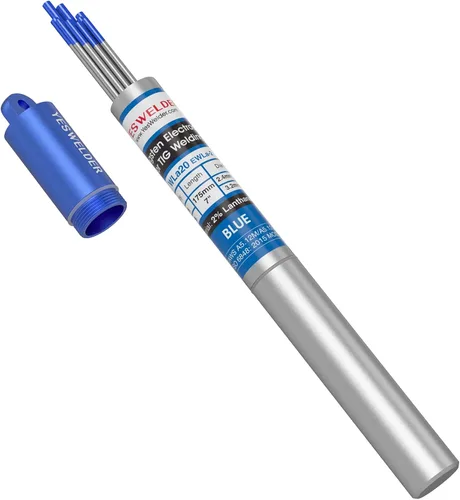 Vista 21 de YESWELDER Electrodo de tungsteno TIG Weld 1/8"x 7" 10-pk, no radiactivo comparable a E3 púrpura