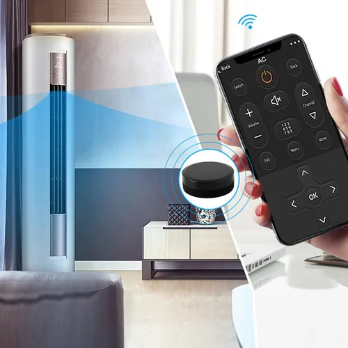 Vista 4 de Hub de control IR, universal inteligente eléctrico infrarrojo puerta de enlace compatible con APP Control remoto, sensor inteligente