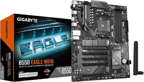 Vista 10 de GIGABYTE Placa base B550M Gaming X WIFI6, compatible con procesadores AMD AM4 Ryzen 5000, Micro-ATX, DDR4, 2X M.2, PCIe 4.0, WIFI6, LAN de 1GbE