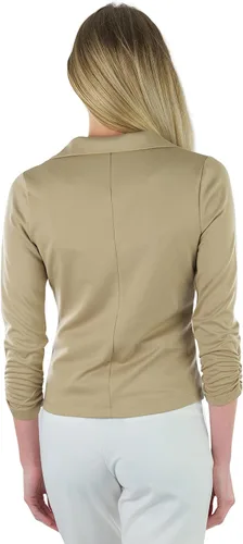 Vista 93 de ToBeInStyle Blazers de manga larga con cremallera y botones para mujer