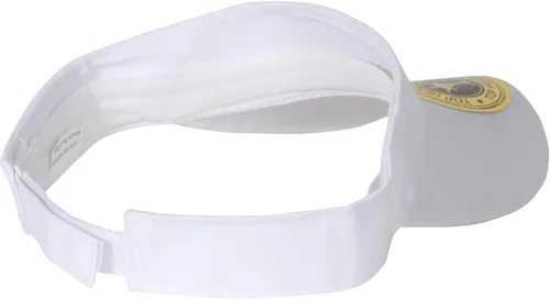 Vista 2 de TOP HEADWEAR Visera blanca ajustable sólida