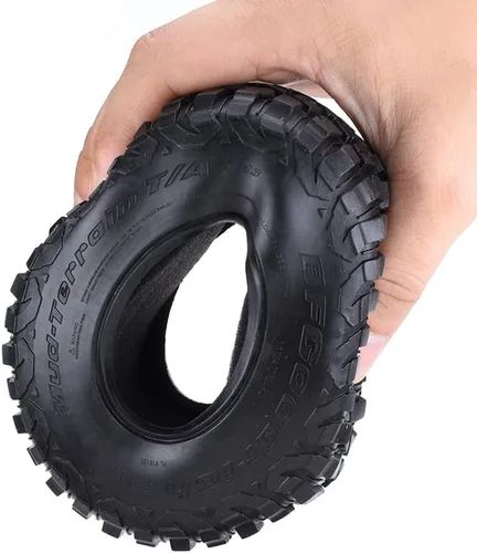 Vista 2 de 4PCS 120MM 2.2 "Rubber Rocks Neumáticos/neumáticos de rueda para 1:10 RC Rock Crawler Axial SCX10 90047 D90 D110 TF2 Traxxas TRX-4