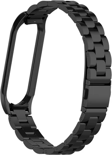 Vista 4 de Correa de repuesto de acero inoxidable para Xiaomi Mi Band 3 Fitness Tracker
