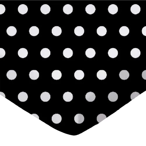 Vista 10 de SheetWorld - Sábana bajera ajustable de 100 % algodón percal, para jugar Joovy 38 x 38 pulgadas, círculos de colores, negro, fabricada en Estados
