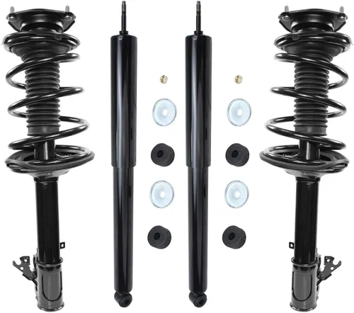 Vista 10 de Detroit Axle - Puntales y Amortiguadores para Chevy Traverse Buick Enclave GMC Acadia Saturn Outlook 2007-2012, 2 puntales delanteros con resorte