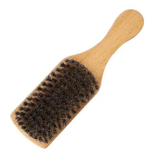 Vista 9 de Cepillo de barba de madera para bigote,Cepillo de barba de doble cara,Cepillo profesional para barba Brochas de afeitadoAccesorios de afeitado