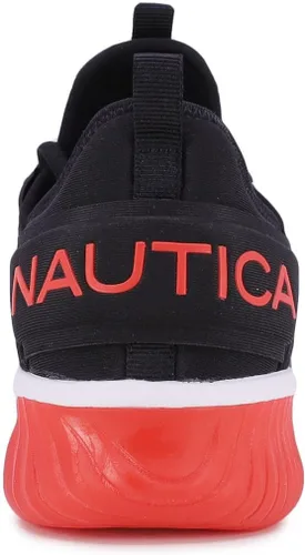 Vista 3 de Nautica Zapatillas deportivas para hombre, cómodas, informales, con cordones, a la moda, para caminar, pantalones deportivos ligeros