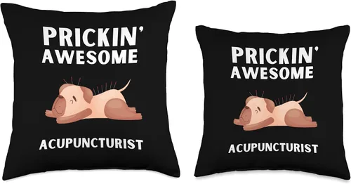 Vista 3 de Acupuncturist Acupuncture Vet Throw Pillow