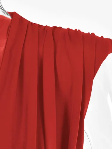 Vista 49 de LYANER Leotardo sin mangas fruncido con cuello en V para mujer