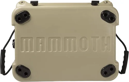 Vista 6 de Mammoth Ranger 25 - Hielera rígida aislada con capacidad de 25 cuartos de galón, capacidad para 30 latas, ideal para barco, campamento, bronceado