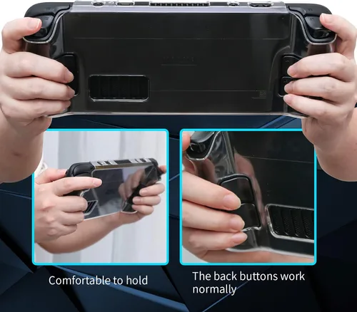 Vista 2 de Accesorios para cubierta de vapor, funda rígida transparente para cubierta de vapor, protector de pantalla de cubierta de vapor, vidrio templado