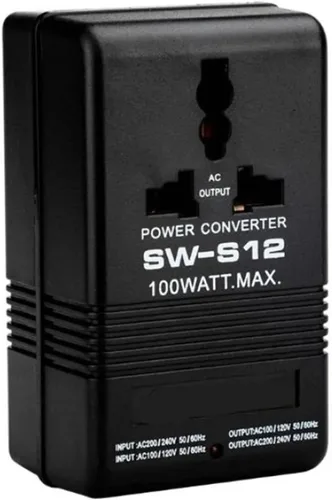 Vista 3 de Convertidor de voltaje de amplio rango Transformador de voltaje 110V/120V Convertidor de corriente de doble canal Paso hacia arriba o bajar a