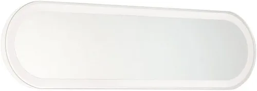 Vista 2 de Minka Lavery Castilion - Espejo de pared con retroiluminación LED de 24 x 6 3/4 pulgadas, color blanco