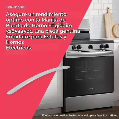 Vista 4 de Frigidaire 316544501 - Manija para puerta de horno para cocinas eléctricas