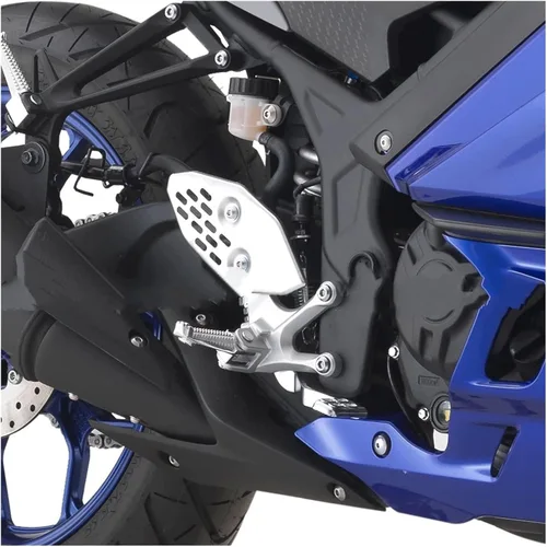 Vista 4 de Estriberas para Y&AMAHA para Y&ZF para R125 para R25 para R3 MT125 MT25 MT03 MT09 FZ09 MT10 MT07 FZ6 XJ6 Reposapiés delantero Pedales de motocicleta