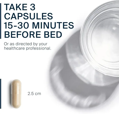 Vista 3 de Vital Nutrients Ayuda para dormir Promueve el sueño reparador Raíz de valeriana, L-teanina, bálsamo de limón y melatonina Suplemento vegano
