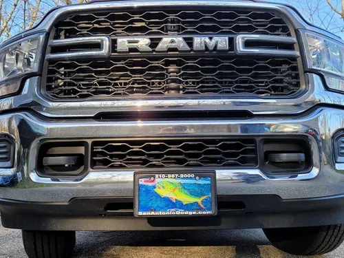 Vista 4 de Lobo Lures Blue Marlin Chasing Lure Mahi Mahi Big Game Sport Fishing Vanity Placa de matrícula frontal Fabricado en los Estados Unidos