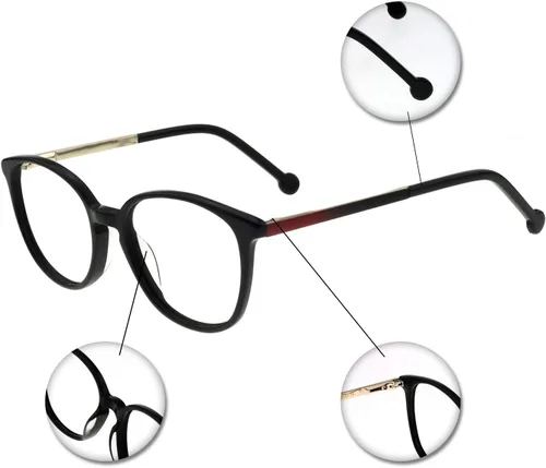 Vista 5 de OCCI CHIARI Gafas para mujer con montura elegante, lentes transparentes sin receta
