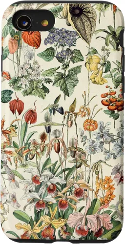 Vista 17 de Cute Flowers Vintage Botanical Flower Illustration Case for iPhone 17