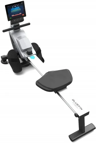 Vista 2 de Bluefin Fitness Hoja de máquina de remo plegable para gimnasio en casa Remo de resistencia magnética 8 niveles de tensión Unidad de correa