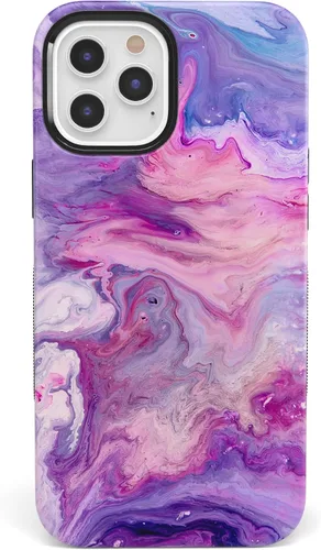 Vista 36 de Casely Funda para iPhone 12 Pro Max Always Vibing Retro Diseño protector audaz Diseño compatible con MagSafe