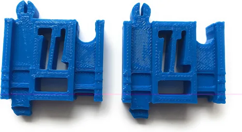 Vista 4 de Adaptadores TrainLab Compatibles con Nuevo Trackmaster (2014 Gris) y Viejo Trackmaster (2009 Marrón) (2 piezas) (Azul)