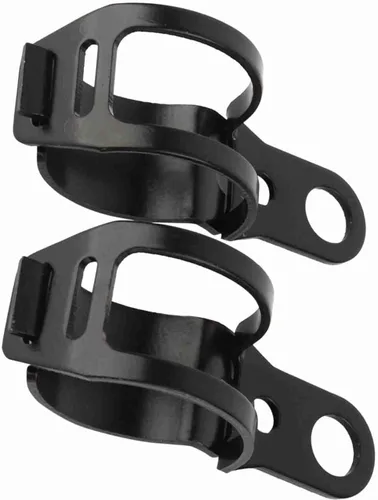 Vista 3 de Terisass Soporte de señal de giro universal de 3.1 x 1.2 in, kit de abrazadera de horquilla de metal