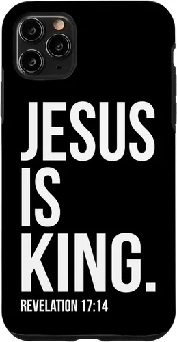 Vista 13 de Jesus is King Bible Scripture Quote Christian Case for iPhone 17