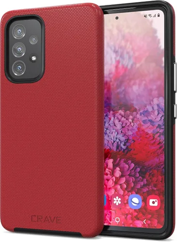 Vista 8 de Crave Para Samsung Galaxy A53 Caso, Funda De Doble Capa De Protección A Prueba De Golpes Para Galaxy A53 5G (6.5 Pulgadas) - Negro