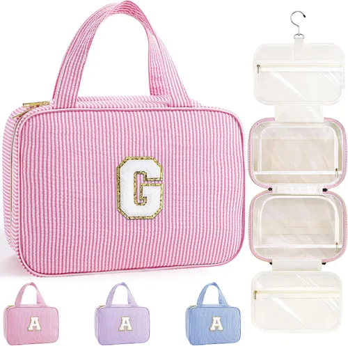 Vista 63 de TOPEAST Regalos de Navidad para Mujeres, Adolescentes y Niñas - Bolsa de Aseo Colgante de Viaje y Bolsa de Maquillaje, Bolsa de Aseo Personalizada