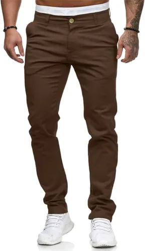 Vista 7 de Hungson - Pantalones de mezclilla para hombres, ajustados, elásticos, de ajuste delgado, casuales, con teñido, pantalones de mezclilla de moda rectos