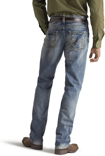 Vista 2 de ARIAT Jeans de pierna recta apilables M5 Slim Gambler para hombre