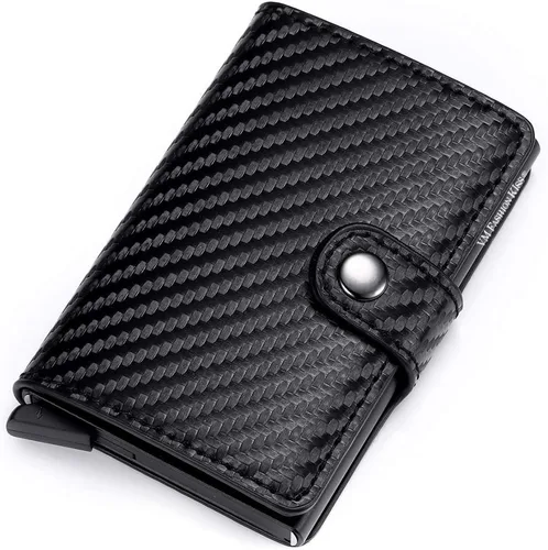 Vista 18 de Cartera de bloqueo RFID ultrafina para tarjetas de crédito con tarjetero seguro, 1468-2, Minimalista