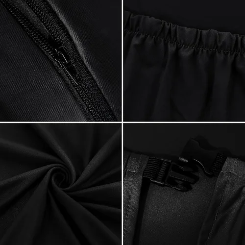 Vista 4 de SARAFLORA - Fundas elásticas para silla de computadora para sillón, silla giratoria, silla de juego, silla de computadora (negro, extragrande)