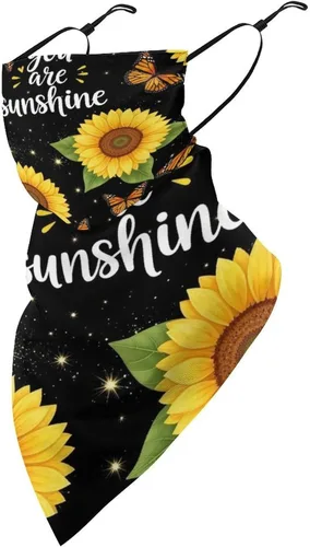 Vista 11 de Bufanda triangular reutilizable con cinta elástica para las orejas, protección solar UV