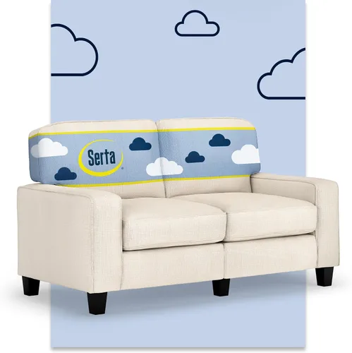 Vista 19 de Serta Palisades Sofás Tapizados para Sala, Sofá de Diseño Moderno, Tela, Beige