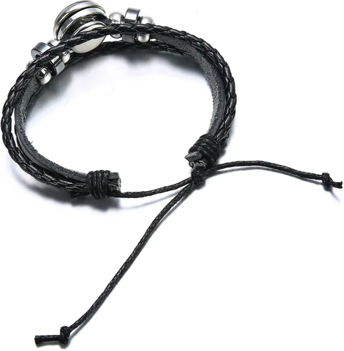 Vista 2 de Pulsera de anime Demon Slayer Kimetsu no Yaiba, pulsera trenzada Tanjirou Kamado, la mejor opción para los fans del anime