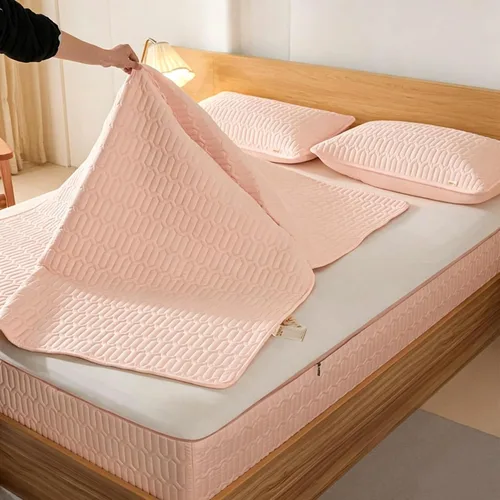 Vista 11 de Mattress Encasement Fully Zippered, Quilted 6-Sided Dustproof Cover Azul Oscuro