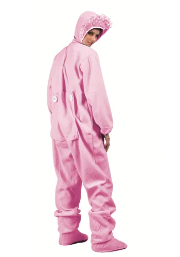 Vista 2 de Disfraz de Mujer de Bebé Gigante Rosa Multicolor