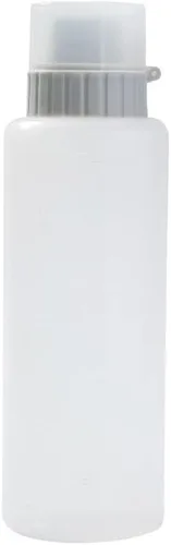Vista 10 de Botella exprimible de salsa de 5 agujeros, botella de condimentos medibles de 5.9 fl oz con tapa a prueba de fugas, botella de plástico transparente