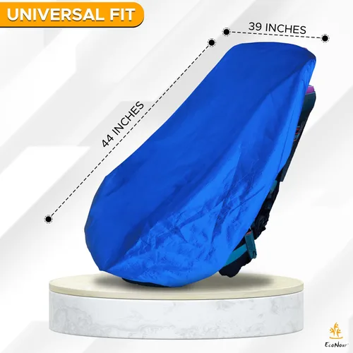Vista 2 de EcoNour Protector de asiento de automóvil, funda impermeable para asiento de automóvil con acolchado grueso, protector de asiento trasero