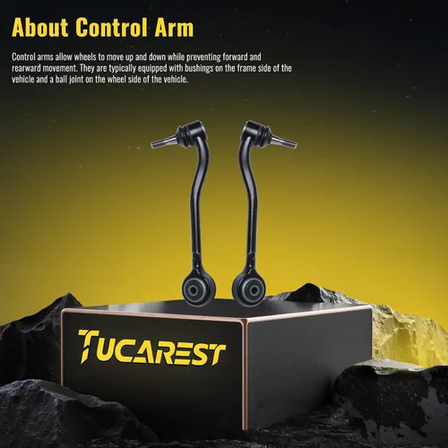 Vista 3 de TUCAREST 2 piezas K620117 K620118 izquierda derecha delantera inferior trasera brazo de control y conjunto de rótula compatible con 2000 2001 2002