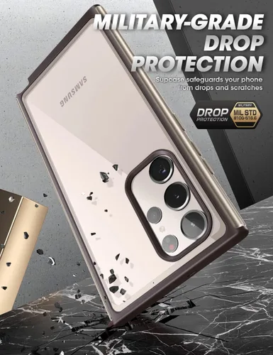 Vista 5 de SUPCASE Funda para Samsung Galaxy S23 Ultra con protector de pantalla integrado (Edge XT), [compatible con huellas dactilares]